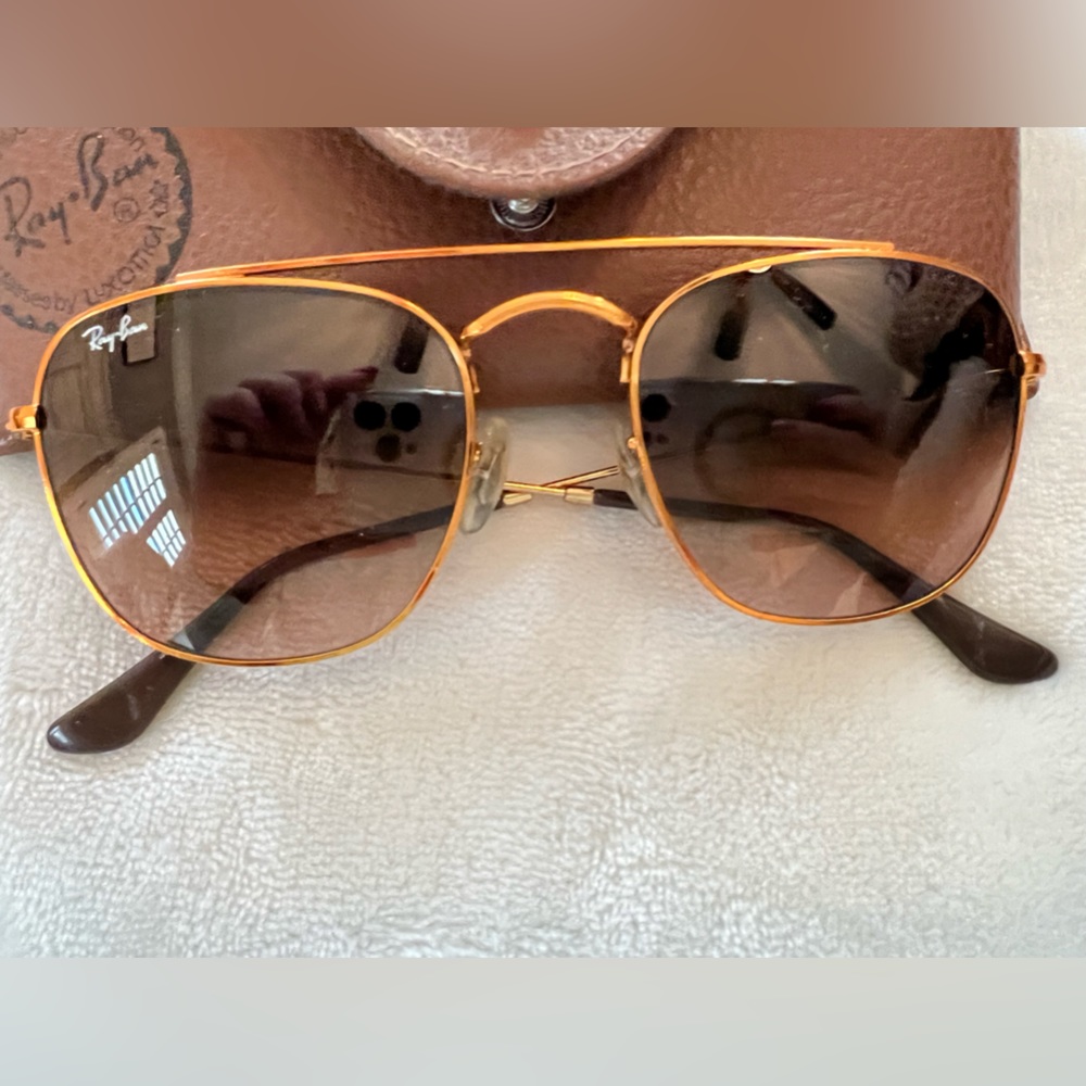 Ray Ban Rose Gold Aviators